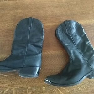 Genuine leather cowboy boots
